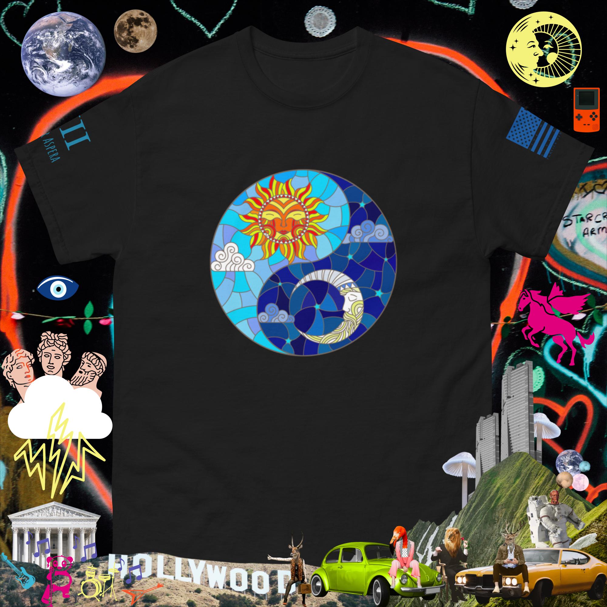 Sun and moon Solar Lunar YIn Yang Men's classic tee
