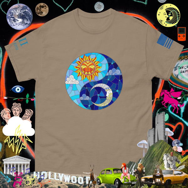 Sun and moon Solar Lunar YIn Yang Men's classic tee