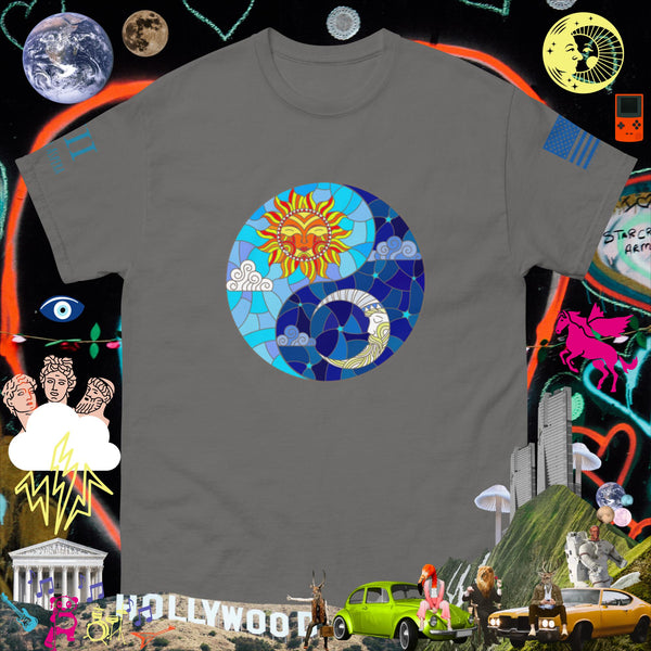 Sun and moon Solar Lunar YIn Yang Men's classic tee
