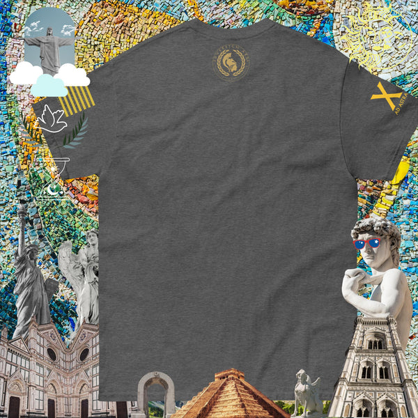 Sun and ocean solar line art Men's classic tee