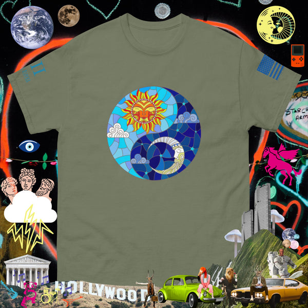 Sun and moon Solar Lunar YIn Yang Men's classic tee