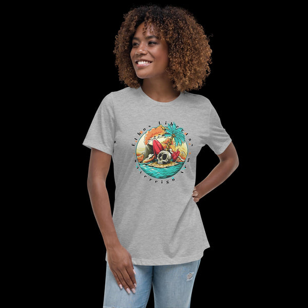 sovereignarm.com Athletic Heather / S Surf Art V1.0 Women's Relaxed T-Shirt