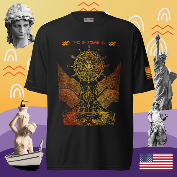 sovereignarm.com Black / S The Emperor Ivv Fire Unisex performance crew neck t-shirt