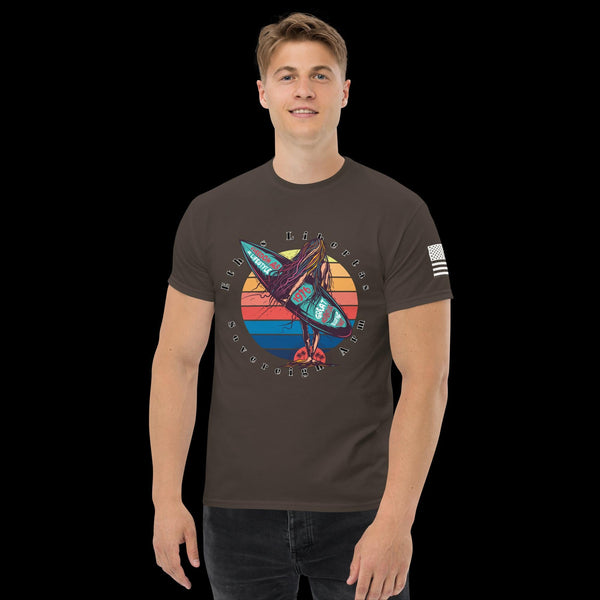sovereignarm.com Dark Chocolate / S Surf Art V.12 Men's classic tee