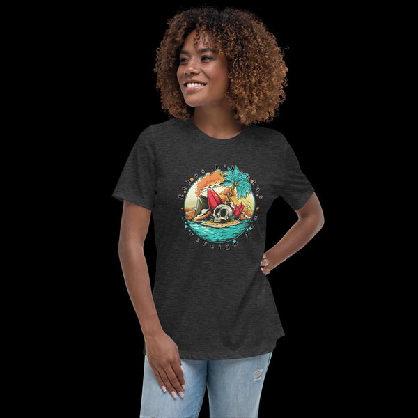 sovereignarm.com Dark Grey Heather / S Surf Art V1.0 Women's Relaxed T-Shirt