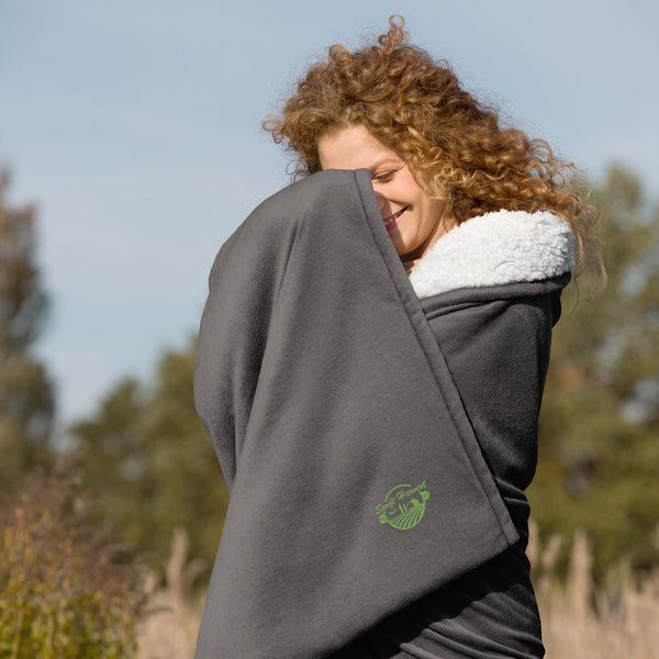 sovereignarm.com Heather Grey Swift Harvest Premium sherpa blanket