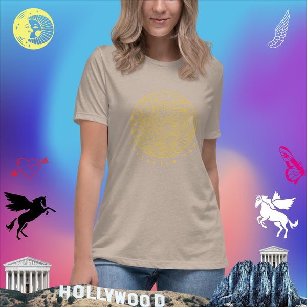 sovereignarm.com Heather Stone / S Solar Wave Yin Yang Women's Relaxed T-Shirt