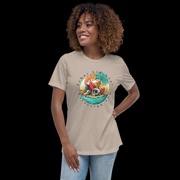 sovereignarm.com Heather Stone / S Surf Art V1.0 Women's Relaxed T-Shirt