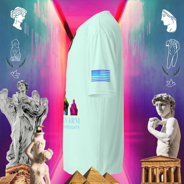 sovereignarm.com Hero Perseus, Declare your sovereignty Unisex performance crew neck t-shirt