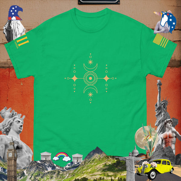 sovereignarm.com Irish Green / S Solar Lunar Line Art Men's classic tee