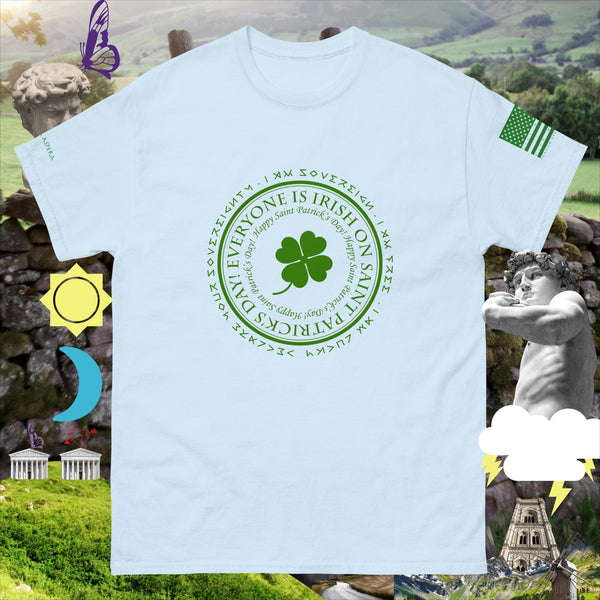 sovereignarm.com Light Blue / S Irish luck Everyone is Irish Men's classic tee