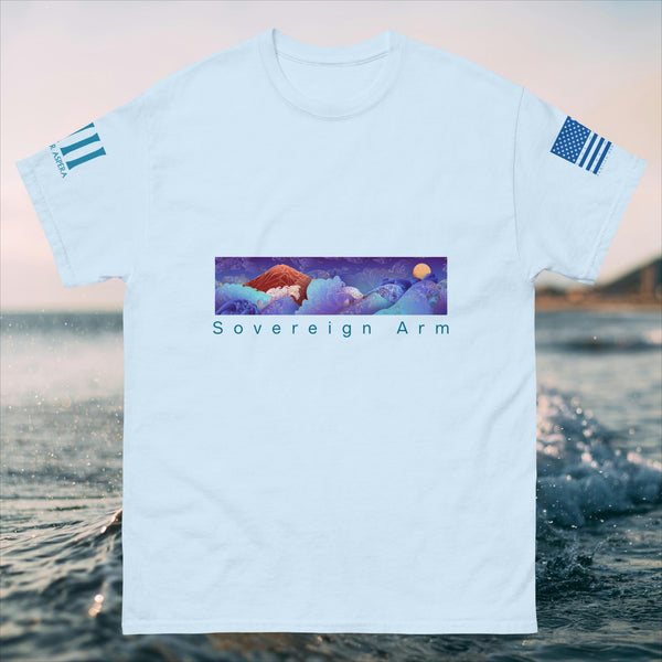 sovereignarm.com Light Blue / S Solar Wave Men's classic tee