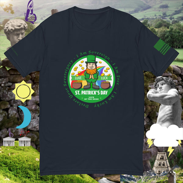 sovereignarm.com Midnight Navy / XS Irish luck charm I am lucky Short Sleeve T-shirt