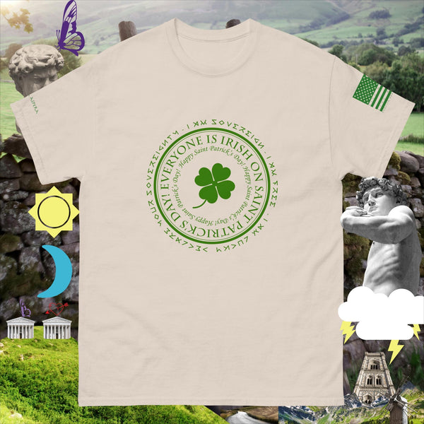 sovereignarm.com Natural / S Irish luck Everyone is Irish Men's classic tee