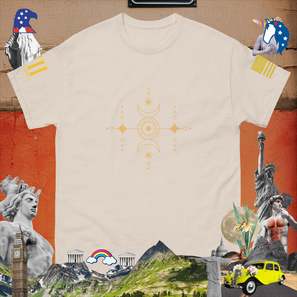 sovereignarm.com Natural / S Solar Lunar Line Art Men's classic tee