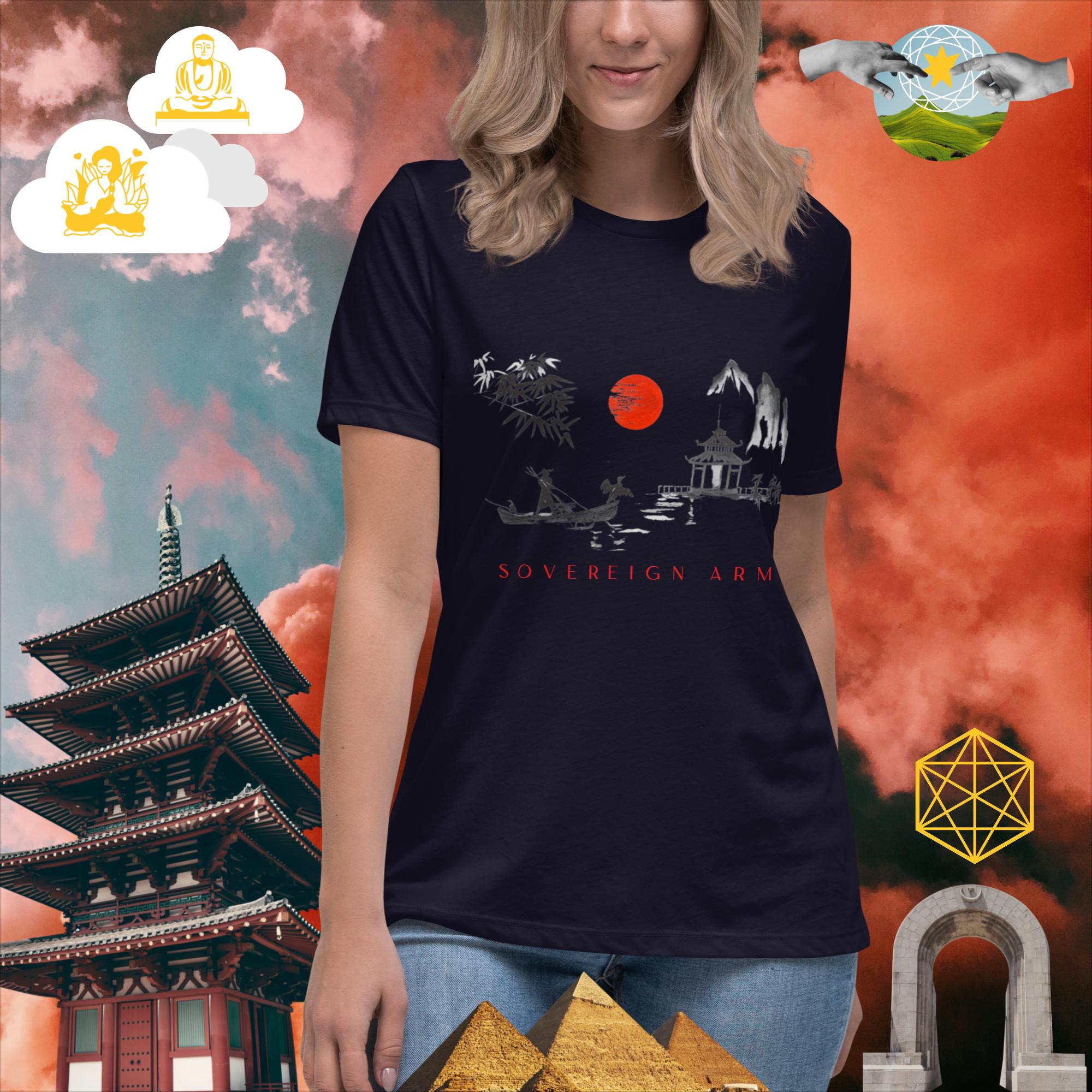 sovereignarm.com Navy / S Solar Boat Ride v1.2 Women's Relaxed T-Shirt