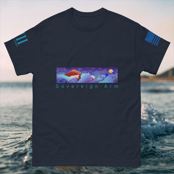 sovereignarm.com Navy / S Solar Wave Men's classic tee