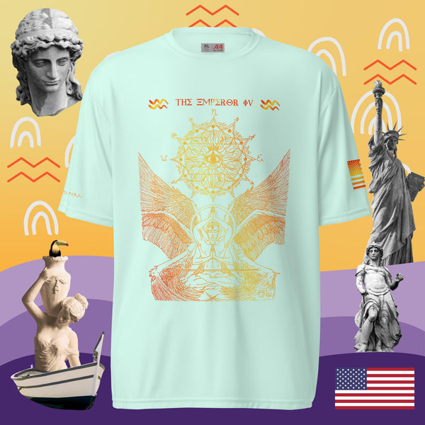 sovereignarm.com Pastel Mint / S The Emperor Ivv Fire Unisex performance crew neck t-shirt