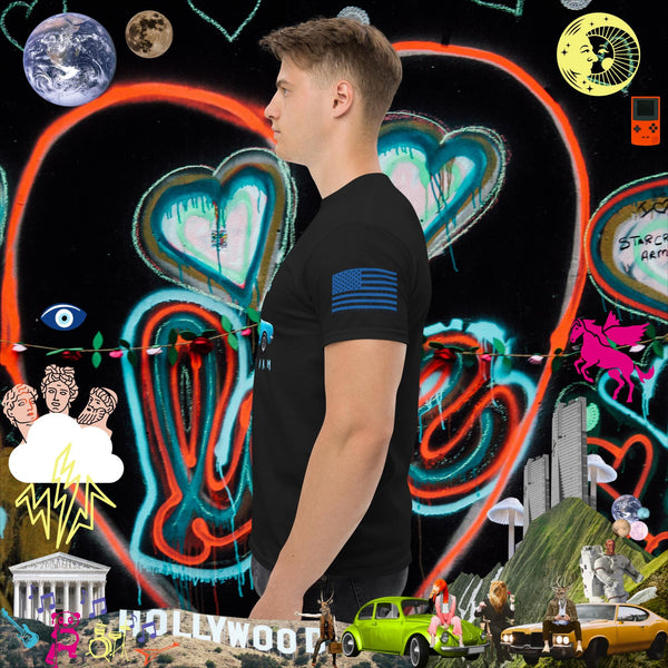 sovereignarm.com Pop Art #get in Loser Blue Car Men's classic tee