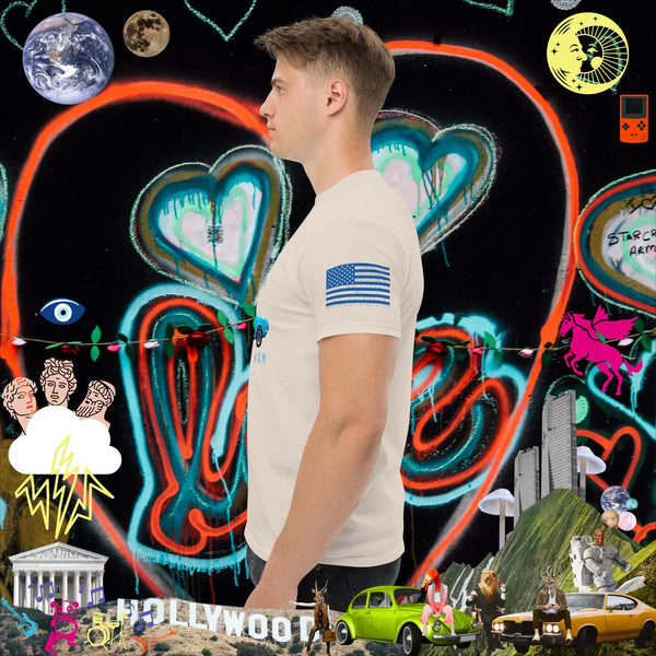 sovereignarm.com Pop Art #get in Loser Blue Car Men's classic tee