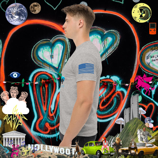 sovereignarm.com Pop Art #get in Loser Blue Car Men's classic tee