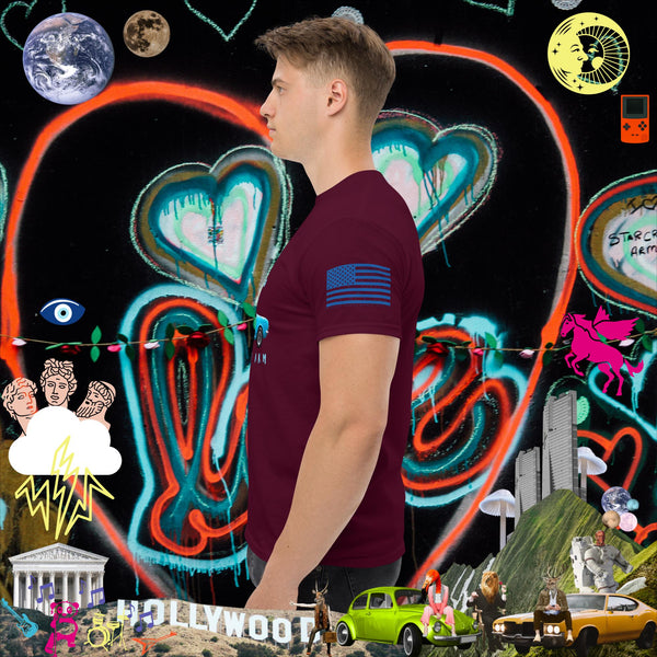 sovereignarm.com Pop Art #get in Loser Blue Car Men's classic tee