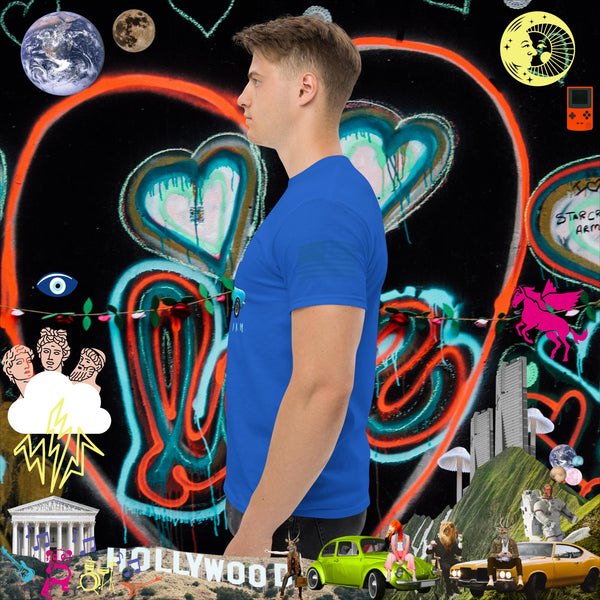 sovereignarm.com Pop Art #get in Loser Blue Car Men's classic tee