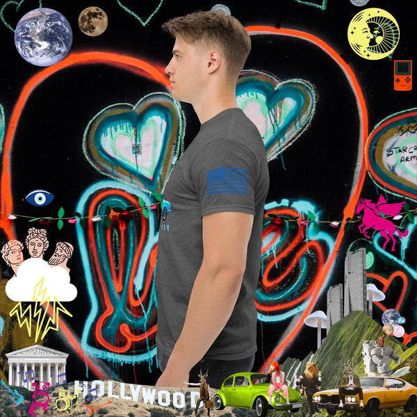 sovereignarm.com Pop Art #get in Loser Blue Car Men's classic tee