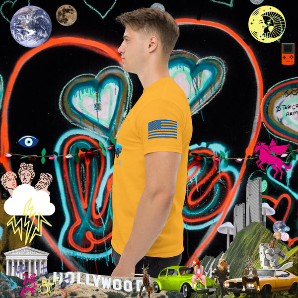 sovereignarm.com Pop Art #get in Loser Blue Car Men's classic tee