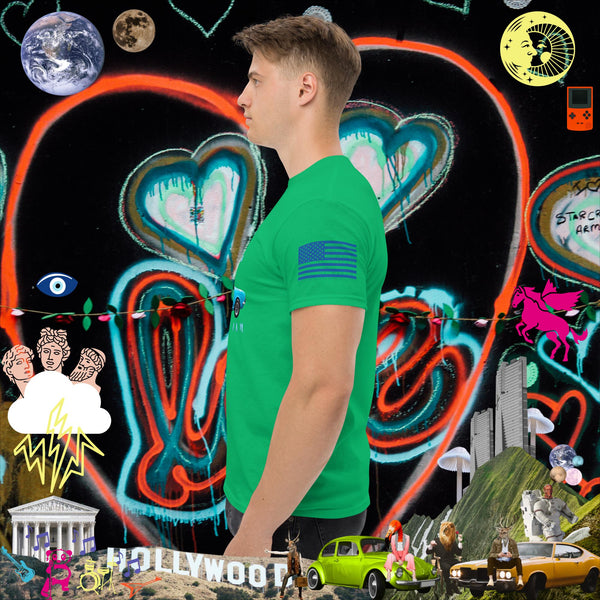 sovereignarm.com Pop Art #get in Loser Blue Car Men's classic tee