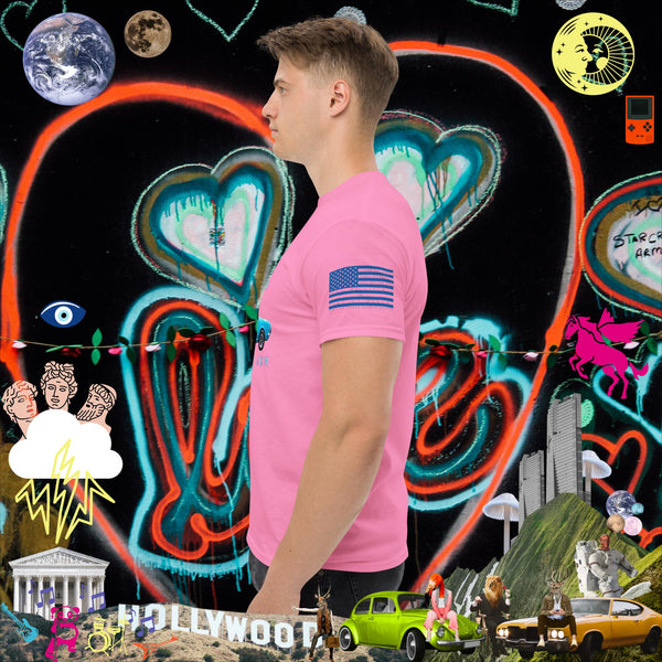 sovereignarm.com Pop Art #get in Loser Blue Car Men's classic tee