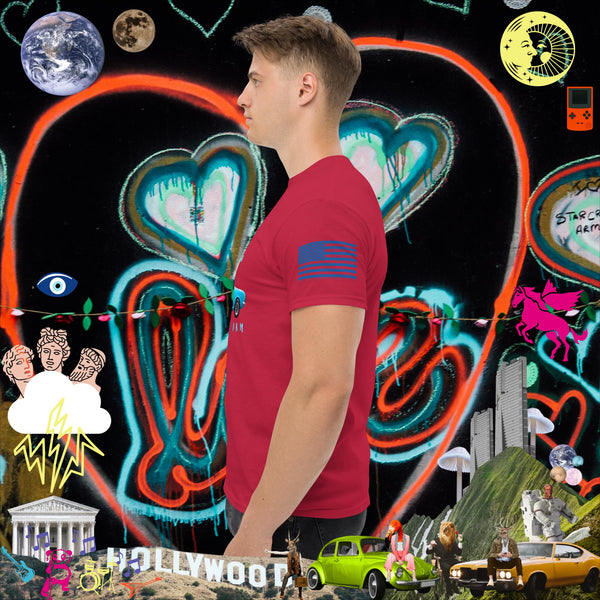 sovereignarm.com Pop Art #get in Loser Blue Car Men's classic tee