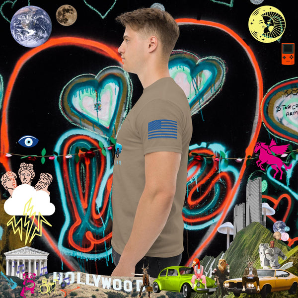 sovereignarm.com Pop Art #get in Loser Blue Car Men's classic tee