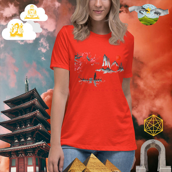 sovereignarm.com Poppy / S Solar Cherry Blossoms v1.4 Women's Relaxed T-Shirt