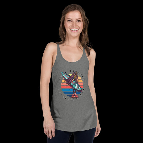 sovereignarm.com Premium Heather / XS Surf Art V1.2 Women's Racerback Tank