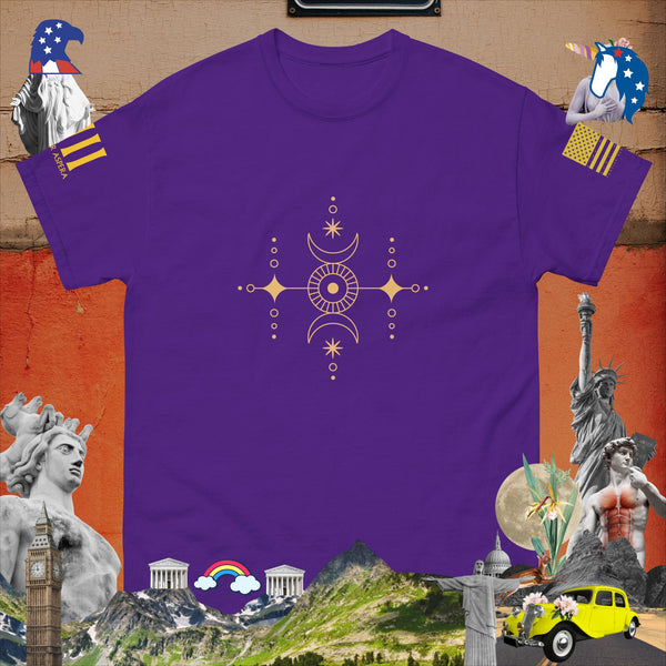 sovereignarm.com Purple / S Solar Lunar Line Art Men's classic tee