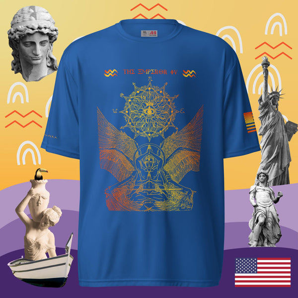 sovereignarm.com Royal / S The Emperor Ivv Fire Unisex performance crew neck t-shirt