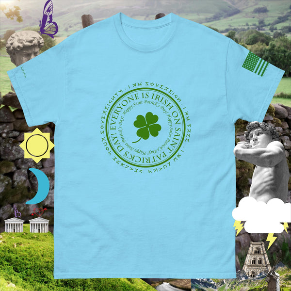 sovereignarm.com Sky / S Irish luck Everyone is Irish Men's classic tee