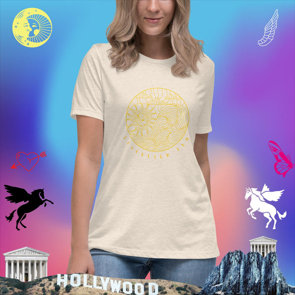 sovereignarm.com Solar Wave Yin Yang Women's Relaxed T-Shirt