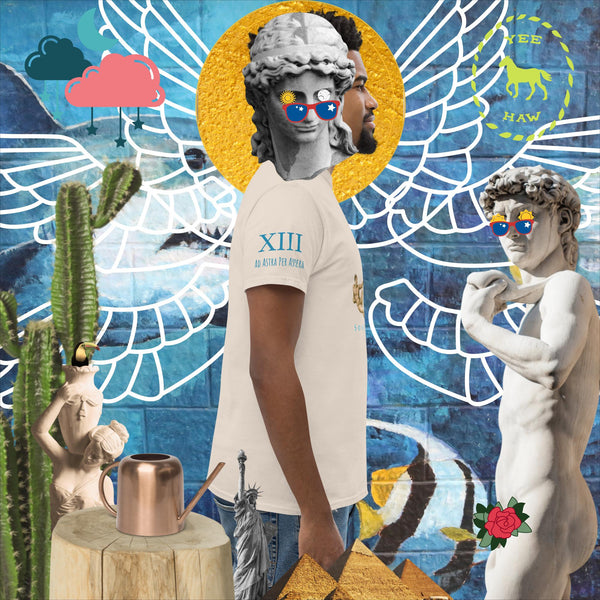 sovereignarm.com The Creation of adam v1.1 solar light Men's classic tee