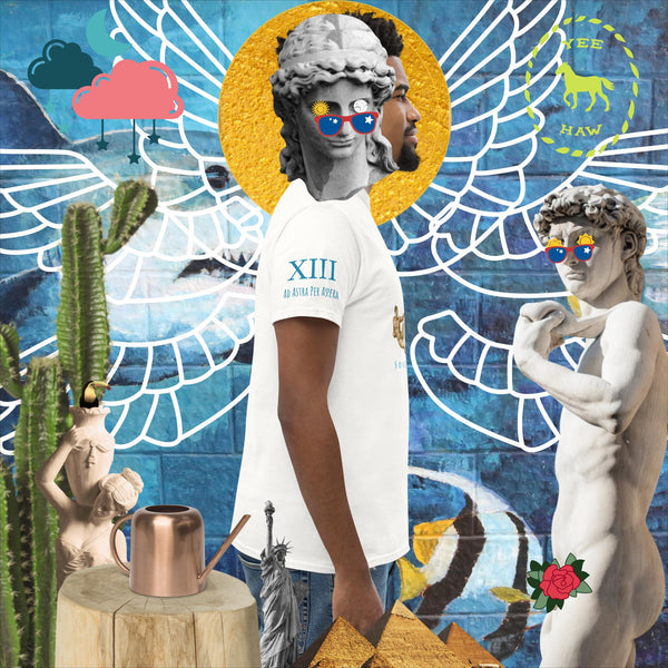 sovereignarm.com The Creation of adam v1.1 solar light Men's classic tee