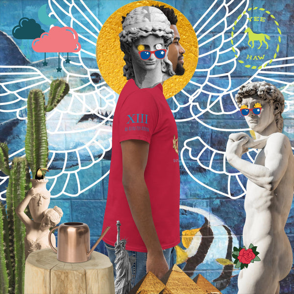 sovereignarm.com The Creation of adam v1.1 solar light Men's classic tee