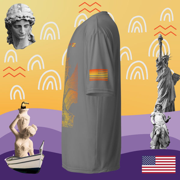 sovereignarm.com The Emperor Ivv Fire Unisex performance crew neck t-shirt