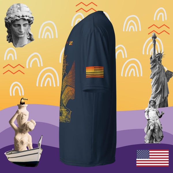 sovereignarm.com The Emperor Ivv Fire Unisex performance crew neck t-shirt