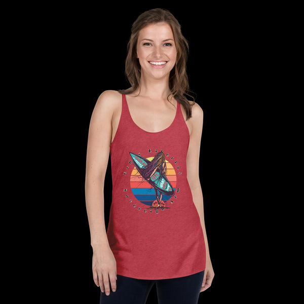 sovereignarm.com Vintage Red / XS Surf Art V1.2 Women's Racerback Tank