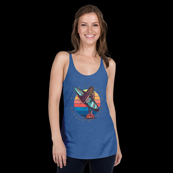sovereignarm.com Vintage Royal / XS Surf Art V1.2 Women's Racerback Tank