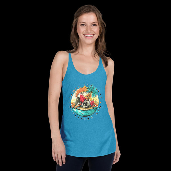 sovereignarm.com Vintage Turquoise / XS Surf Art V1.0 Women's Racerback Tank