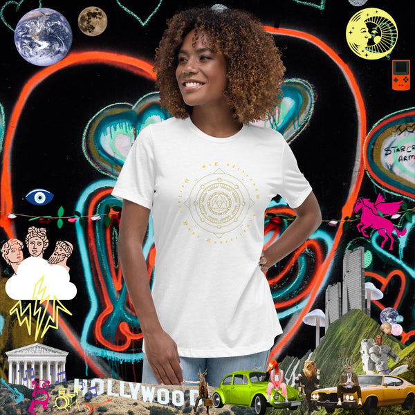 sovereignarm.com White / S Sacred Geo V1.0 Women's Relaxed T-Shirt