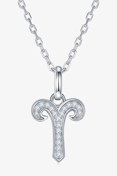 Trendsi Eros and Psyche Valentines Aries / One Size Moissanite Constellation Pendant Necklace