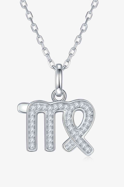 Trendsi Eros and Psyche Valentines Virgo / One Size Moissanite Constellation Pendant Necklace